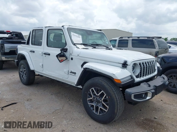 2025 Jeep Wrangler Sahara with VIN 1C4PJXEN1SW528297, listed as a IAAI auction lot 42131265 with 7,167 mi miles and . Bid and sale history available at DreamBid. Image 1.