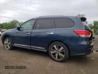 2015 Nissan Pathfinder Platinum with VIN 5N1AR2MM0FC604010, listed as a Copart auction lot 62096355 with 157,393 mi miles and Clean title. Bid and sale history available at DreamBid. Image 2.