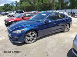 2018 Infiniti Q50 Sport z VIN JN1EV7AP6JM359183, wystawiony jako Copart lot #56747975 z przebiegiem 194 444 mil mil oraz Czysty tytuł • Clean title. Historia ofert i sprzedaży dostępna na DreamBid. Obrazek 1.