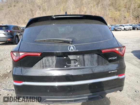 2022 Acura MDX w/Technology Package with VIN 5J8YE1H49NL037704, listed as a Copart auction lot 53861965 with 23,331 mi miles and Salvage Title. Bid and sale history available at carsss.com. Image 6.