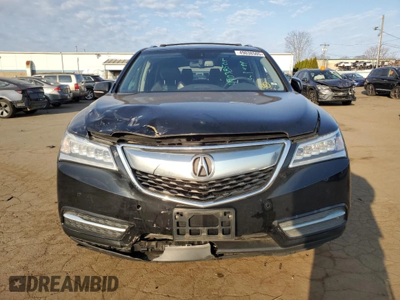 2014 Acura MDX Advance with VIN 5FRYD4H81EB013131, listed as a Copart auction lot 49038505 with Not Provided miles and Salvage Title. Bid and sale history available at DreamBid. Image 5.