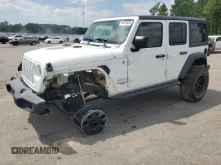 2018 Jeep Wrangler Unlimited Sport S z VIN 1C4HJXDG9JW143513, wystawiony jako Copart lot #55415625 z przebiegiem 133 294 mil mil oraz Szkoda całkowita • Salvage title. Historia ofert i sprzedaży dostępna na DreamBid. Obrazek 1.