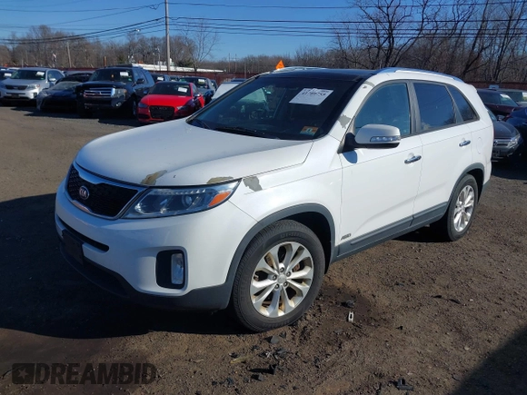 2014 Kia Sorento EX with VIN 5XYKUDA73EG481900, listed as a IAAI auction lot 41709755 with 170,551 mi miles. Bid and sale history available at carsss.com. Image 2.