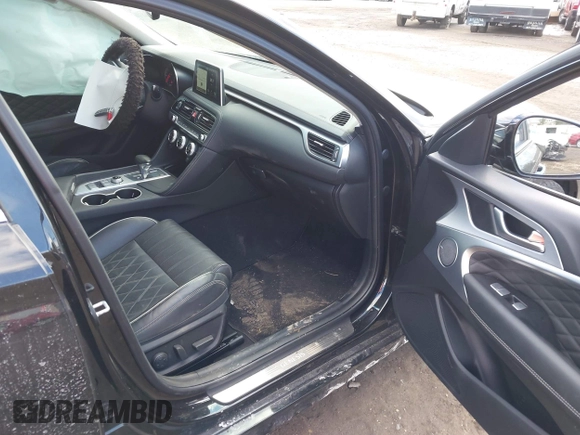 2019 Genesis G70 Advanced z VIN KMTG44LA4KU018125, wystawiony jako IAAI lot #41431676 z przebiegiem 67 502 mil mil oraz . Historia ofert i sprzedaży dostępna na DreamBid. Obrazek 5.