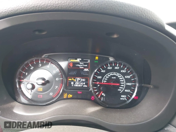 2018 Subaru WRX Limited with VIN JF1VA1L69J8826976, listed as a IAAI auction lot 41117370 with 118,587 mi miles. Bid and sale history available at carsss.com. Image 7.