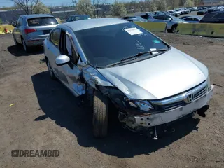 2012 Honda Civic Sdn LX with VIN 2HGFB2F56CH314403, listed as a IAAI auction lot 42079018 with 103,153 mi miles. Bid and sale history available at carsss.com. Image 1.