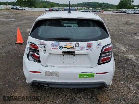 2017 Chevrolet Sonic LT with VIN 1G1JG6SH2H4158780, listed as a Copart auction lot 58420075 with 133,590 mi miles and Clean title. Bid and sale history available at DreamBid. Image 6.