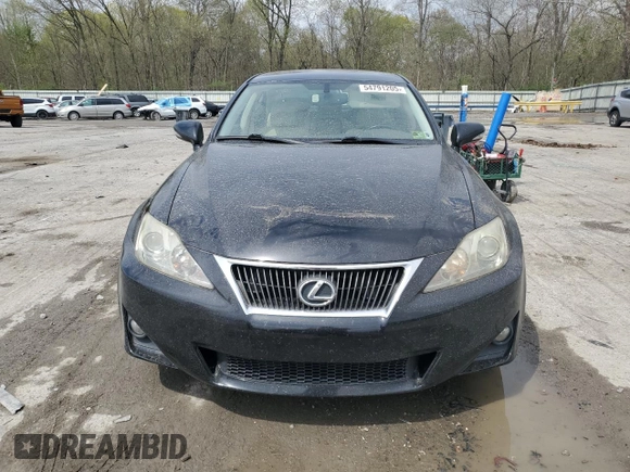 2012 Lexus IS 250 with VIN JTHCF5C25C5054390, listed as a Copart auction lot 54791205 with 103,917 mi miles and Salvage Title. Bid and sale history available at DreamBid. Image 5.