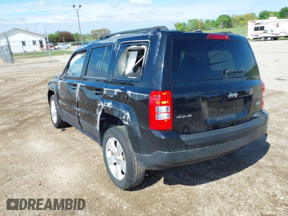 2014 Jeep Patriot Latitude with VIN 1C4NJRFB2ED501262, listed as a IAAI auction lot 42165657 with 107,551 mi miles and . Bid and sale history available at DreamBid. Image 3.