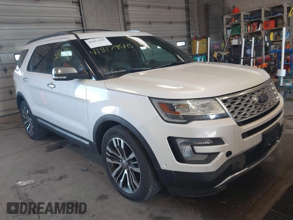 2016 Ford Explorer Platinum with VIN 1FM5K8HT0GGC42510, listed as a IAAI auction lot 41817940 with 112,801 mi miles and . Bid and sale history available at DreamBid. Image 1.