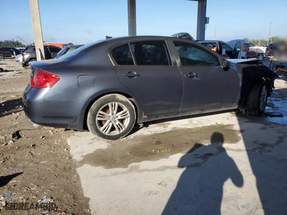 2012 Infiniti G25 Sedan Journey with VIN JN1DV6AP8CM700866, listed as a Copart auction lot 85895754 with 125,490 mi miles and Salvage Title. Bid and sale history available at carsss.com. Image 3.