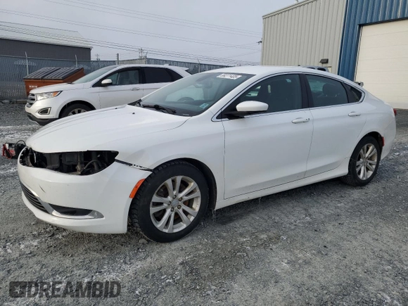 2015 Chrysler 200 Limited with VIN 1C3CCCAG7FN524084, listed as a Copart auction lot 89271405 with 243,666 mi miles and Salvage Title. Bid and sale history available at carsss.com. Image 1.