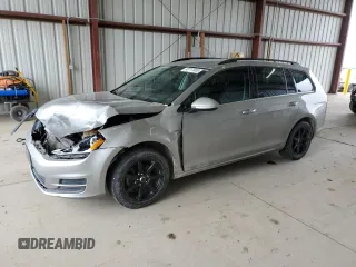 2015 Volkswagen Golf SportWagen TDI SE with VIN 3VWCA7AUXFM504448, listed as a Copart auction lot 53717605 with 155,761 mi miles and Clean Title. Bid and sale history available at carsss.com. Image 1.