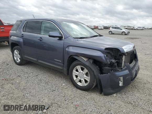 2013 GMC Terrain SLE with VIN 2GKALMEK5D6179733, listed as a Copart auction lot 51626855 with 139,710 mi miles and Salvage title. Bid and sale history available at DreamBid. Image 4.