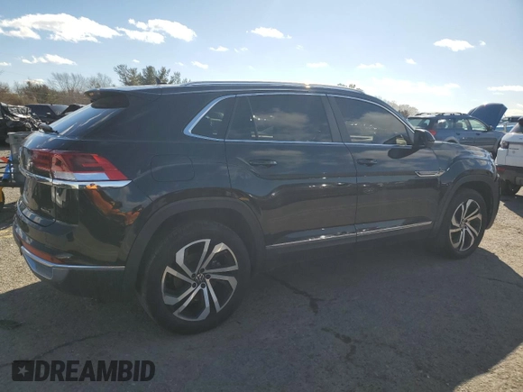 2023 Volkswagen Atlas SEL with VIN 1V2BE2CA8PC219239, listed as a Copart auction lot 45022555 with 22,770 mi miles and Salvage title. Bid and sale history available at DreamBid. Image 3.