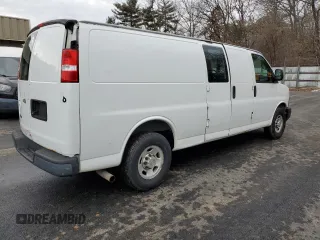 2013 Chevrolet Express Cargo Van with VIN 1GCWGGCAXD1156632, listed as a Copart auction lot 42946155 with 293,180 mi miles and Clean Title. Bid and sale history available at carsss.com. Image 3.