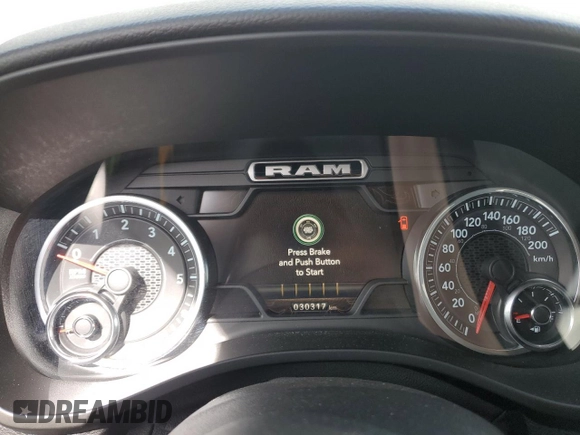 2022 Ram 1500 Big Horn with VIN 1C6SRFFT5NN116671, listed as a Copart auction lot 51690775 with 30,317 mi miles and Salvage Title. Bid and sale history available at carsss.com. Image 9.