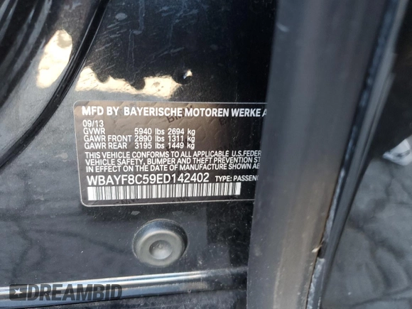 2014 BMW 7 Series ALPINA B7 xDrive with VIN WBAYF8C59ED142402, listed as a Copart auction lot 42735795 with 91,043 mi miles and Clean Title. Bid and sale history available at DreamBid. Image 12.
