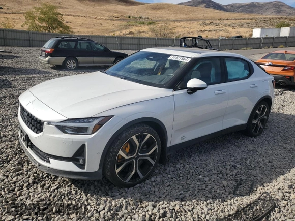2021 Polestar 2 Launch Edition with VIN LPSED3KA9ML017586, listed as a Copart auction lot 74527864 with 31,568 mi miles and Salvage Title. Bid and sale history available at carsss.com. Image 1.
