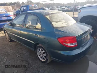 2003 Kia Rio with VIN KNADC125836238197, listed as a IAAI auction lot 41781730 with 138,384 mi miles. Bid and sale history available at carsss.com. Image 3.