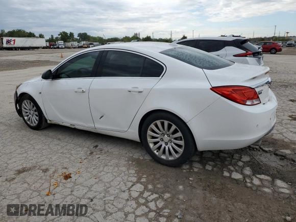 2011 Buick Regal CXL Turbo TO3 with VIN W04GX5GV7B1109653, listed as a Copart auction lot 73041834 with 0 mi miles and Clean Title. Bid and sale history available at carsss.com. Image 2.