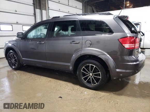2017 Dodge Journey SE z VIN 3C4PDCAB5HT682795, wystawiony jako Copart lot #57478495 z przebiegiem 120 355 mil mil oraz Czysty tytuł • Clean title. Historia ofert i sprzedaży dostępna na DreamBid. Obrazek 2.