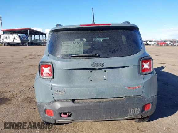 2017 Jeep Renegade Deserthawk с VIN ZACCJBCB7HPF93753, выставлен на аукционе IAAI как лот 41662251 с пробегом 65 626 миль миль и . История ставок и продаж доступна на DreamBid. Изображение 17.