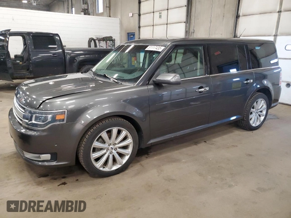 2018 Ford Flex Limited EcoBoost with VIN 2FMHK6DT4JBA15164, listed as a Copart auction lot 51117435 with 107,320 mi miles and Clean Title. Bid and sale history available at carsss.com. Image 1.