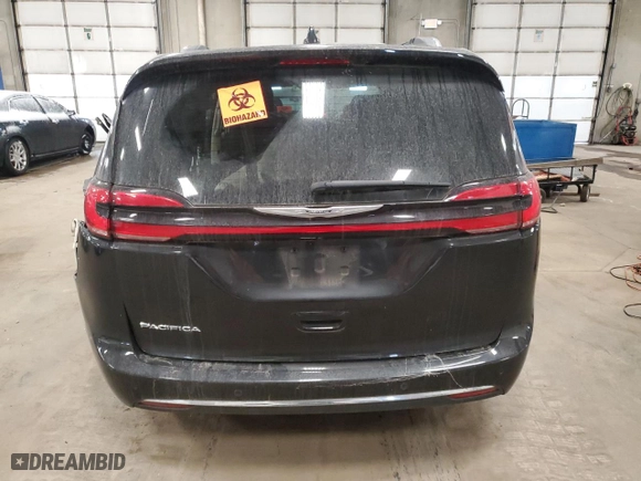 2021 Chrysler Pacifica Touring L with VIN 2C4RC1BG1MR574665, listed as a Copart auction lot 47870875 with 0 mi miles and Salvage Title. Bid and sale history available at carsss.com. Image 6.