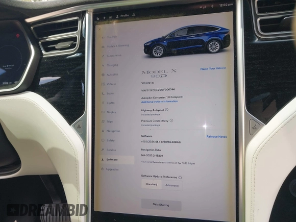 2016 Tesla Model X 70D z VIN 5YJXCBE20GF006744, wystawiony jako IAAI lot #42045005 z przebiegiem 169 619 mil mil oraz . Historia ofert i sprzedaży dostępna na DreamBid. Obrazek 18.