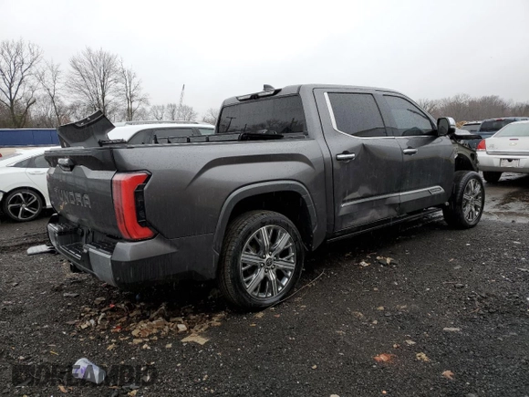 2022 Toyota Tundra Capstone Hybrid with VIN 5TFVC5DB9NX007727, listed as a Copart auction lot 49728855 with 42,542 mi miles and Salvage title. Bid and sale history available at DreamBid. Image 3.