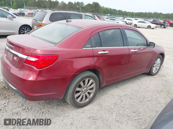 2013 Chrysler 200 Limited with VIN 1C3CCBCG1DN598685, listed as a IAAI auction lot 42085371 with 167,049 mi miles and . Bid and sale history available at DreamBid. Image 4.