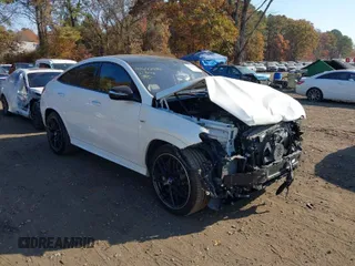 2021 Mercedes-Benz GLE 53 AMG with VIN 4JGFD6BB3MA386456, listed as a IAAI auction lot 40642988 with 25,777 mi miles and . Bid and sale history available at DreamBid. Image 1.