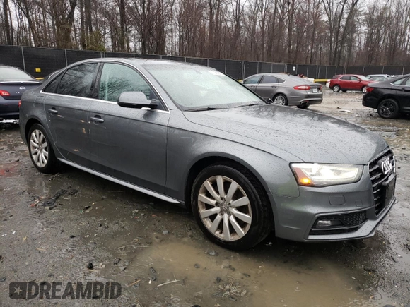 2015 Audi A4 Premium with VIN WAUBFAFL9FN003793, listed as a Copart auction lot 47063275 with 126,123 mi miles and Salvage Title. Bid and sale history available at carsss.com. Image 4.