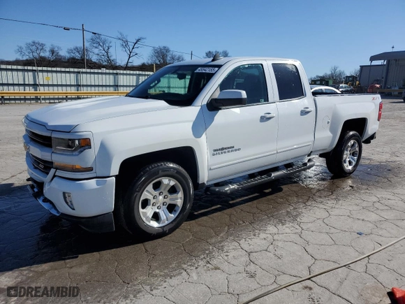 2017 Chevrolet Silverado 1500 LT with VIN 1GCVKREC2HZ384765, listed as a Copart auction lot 45542155 with 119,936 mi miles and Salvage Title. Bid and sale history available at carsss.com. Image 1.