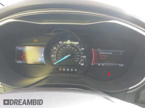 2019 Ford Fusion SE with VIN 3FA6P0HD8KR186392, listed as a IAAI auction lot 41884740 with 64,663 mi miles. Bid and sale history available at carsss.com. Image 7.