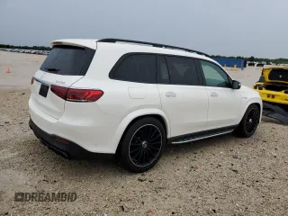 2021 Mercedes-Benz GLS 63 AMG with VIN 4JGFF8KE7MA324400, listed as a Copart auction lot 68490884 with 13,706 mi miles and Salvage Title. Bid and sale history available at DreamBid. Image 3.