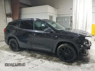 2019 GMC Terrain SLT with VIN 3GKALVEV1KL318698, listed as a Copart auction lot 47578195 with 74,001 mi miles and Salvage Title. Bid and sale history available at carsss.com. Image 4.