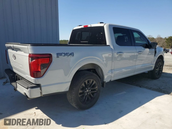 2024 Ford F-150 XLT with VIN 1FTFW3L55RFA53143, listed as a Copart auction lot 47960675 with 6,847 mi miles and Salvage Title. Bid and sale history available at carsss.com. Image 3.