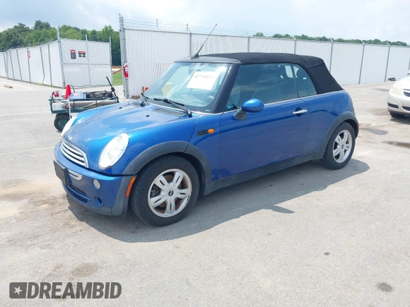 2008 MINI Convertible with VIN WMWRF33568TG18867, listed as a IAAI auction lot 42744033 with 131,586 mi miles and . Bid and sale history available at DreamBid. Image 2.