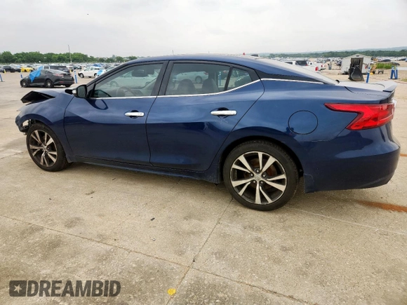 2017 Nissan Maxima SL with VIN 1N4AA6AP0HC409194, listed as a Copart auction lot 57604005 with 98,000 mi miles and Salvage title. Bid and sale history available at DreamBid. Image 2.