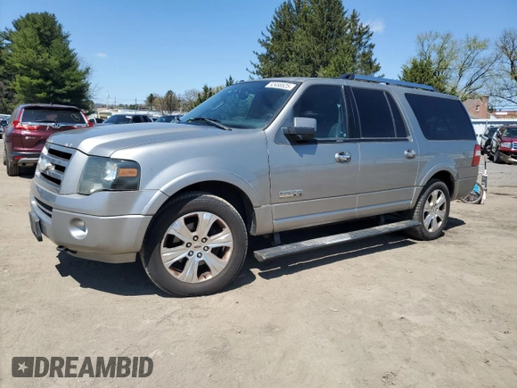2008 Ford Expedition EL Limited with VIN 1FMFK20518LA25734, listed as a Copart auction lot 52458525 with 233,676 mi miles and Clean Title. Bid and sale history available at carsss.com. Image 1.
