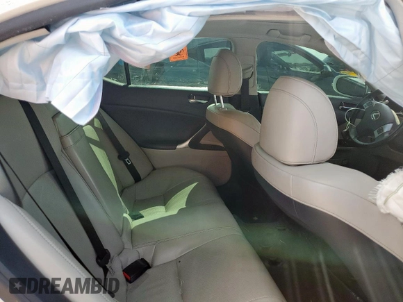 2012 Lexus IS 250 with VIN JTHBF5C26C5183542, listed as a Copart auction lot 61661525 with Not provided miles and Clean title. Bid and sale history available at DreamBid. Image 6.