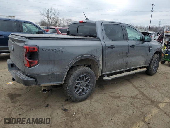 2024 Ford Ranger XLT with VIN 1FTER4HH9RLE04889, listed as a Copart auction lot 83537294 with 7,557 mi miles and Non Repairable. Bid and sale history available at carsss.com. Image 3.