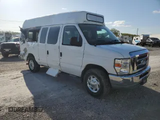 2014 Ford Econoline Cargo with VIN 1FTNS2EL3EDA22315, listed as a Copart auction lot 50365545 with 198,070 mi miles and Salvage Title. Bid and sale history available at DreamBid. Image 4.