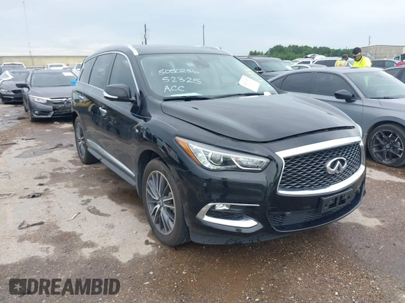 2019 Infiniti QX60 Luxe with VIN 5N1DL0MN8KC507367, listed as a IAAI auction lot 42476877 with 69,810 mi miles and . Bid and sale history available at DreamBid. Image 1.