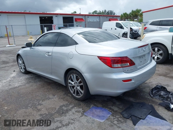 2010 Lexus IS 250 C z VIN JTHFF2C27A2509444, wystawiony jako IAAI lot #42014770 z przebiegiem 101 591 mil mil oraz . Historia ofert i sprzedaży dostępna na DreamBid. Obrazek 3.