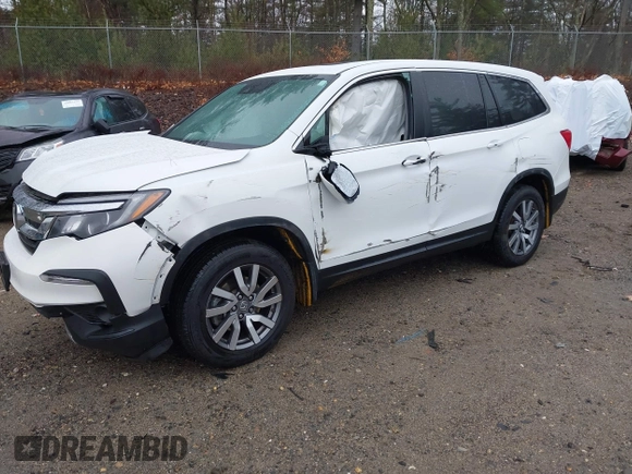 2022 Honda Pilot EX-L with VIN 5FNYF6H54NB020832, listed as a IAAI auction lot 40916277 with 58,441 mi miles. Bid and sale history available at carsss.com. Image 2.