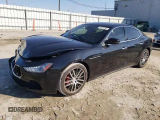 2017 Maserati Ghibli with VIN ZAM57XSA9H1230217, listed as a Copart auction lot 46239165 with 83,012 mi miles and Salvage Title. Bid and sale history available at carsss.com. Image 1.