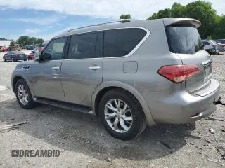 2013 Infiniti QX56 with VIN JN8AZ2NF3D9550303, listed as a Copart auction lot 57771745 with 137,866 mi miles and Salvage title. Bid and sale history available at DreamBid. Image 2.